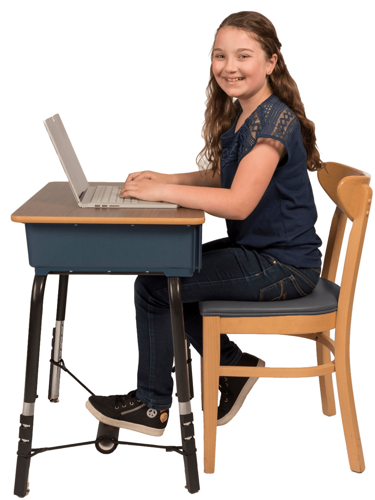 FootFidget 2.0 The Only Ergonomic Under - Desk Footrest for Improved Focus & Learning ADHD Friendly (FF1919) - SchoolOutlet