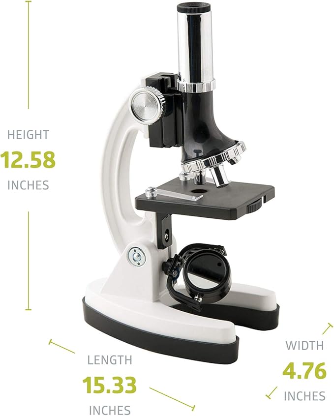 Fuerza Beginner Metal Microscope Kit with Case (58 Pieces) - SchoolOutlet