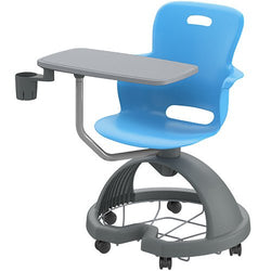 Haskell Education Ethos Series Mobile Chair with Work Surface, Storage Base and Cup Holder 18"H (2ES1X2)