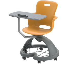 Haskell Education Ethos Series Mobile Chair with Work Surface, Storage Base and Tablet Holder 18"H (2ES1X3)