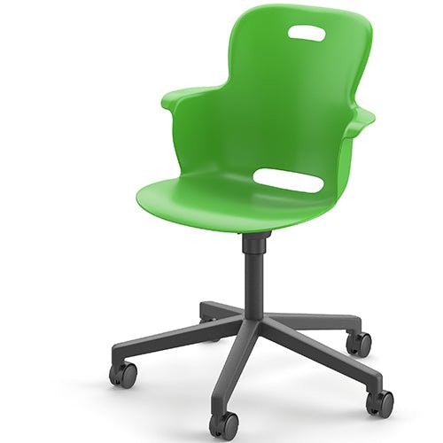 Haskell Education Ethos Series 16" - 21" Height Adjustable Mobile Chair with Five Star Base (2ES2CX) - SchoolOutlet