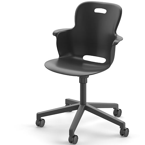 Haskell Education Ethos Series 16" - 21" Height Adjustable Mobile Chair with Five Star Base (2ES2CX) - SchoolOutlet