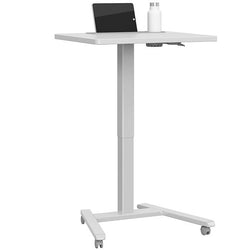 Haskell Education Fuzion Series Mobile Sit to Stand Adjustable Desk with Grommet - 22"D x 26"W x 28.25-42"H (2FZPN7G.2226)