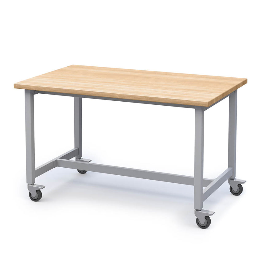 Haskell Education Voyager Makerspace Table with H - frame - 72"W x 36"D (MK3.3672.P2) - SchoolOutlet