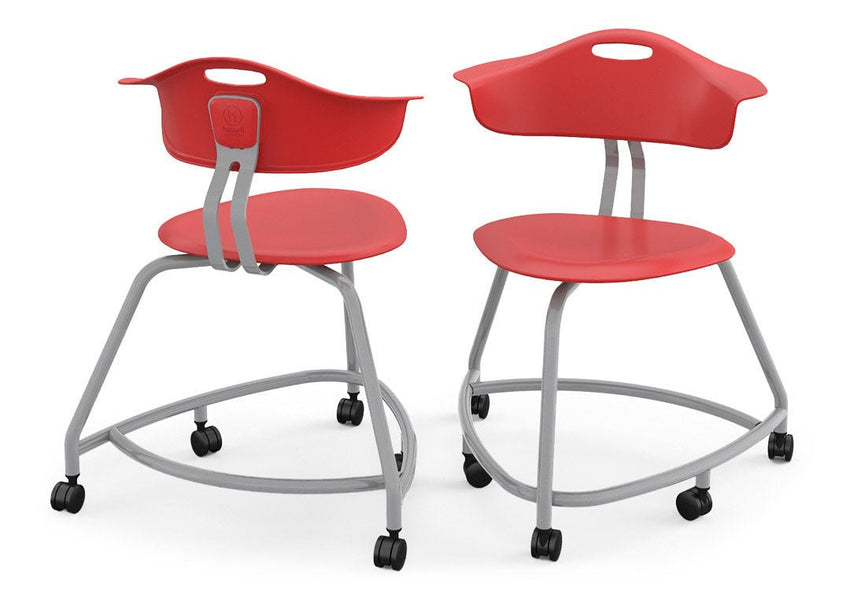 Haskell Education 360 Series Platinum frame School Chair with Back 18"H (TS1GX.18PL) - SchoolOutlet