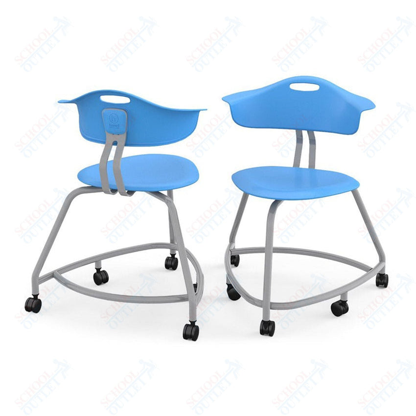 Haskell Education 360 Series Platinum frame School Chair with Back 18"H (TS1X0.18PL) - SchoolOutlet