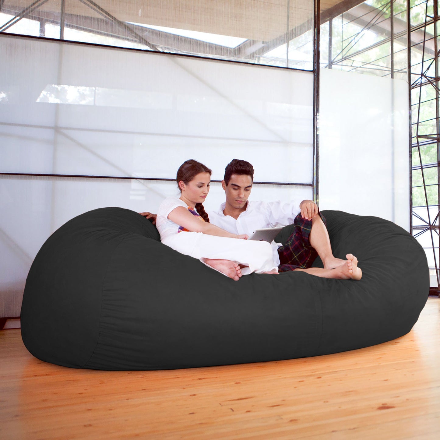 Jaxx 7 Foot Giant Bean Bag Sofa (10817) - SchoolOutlet
