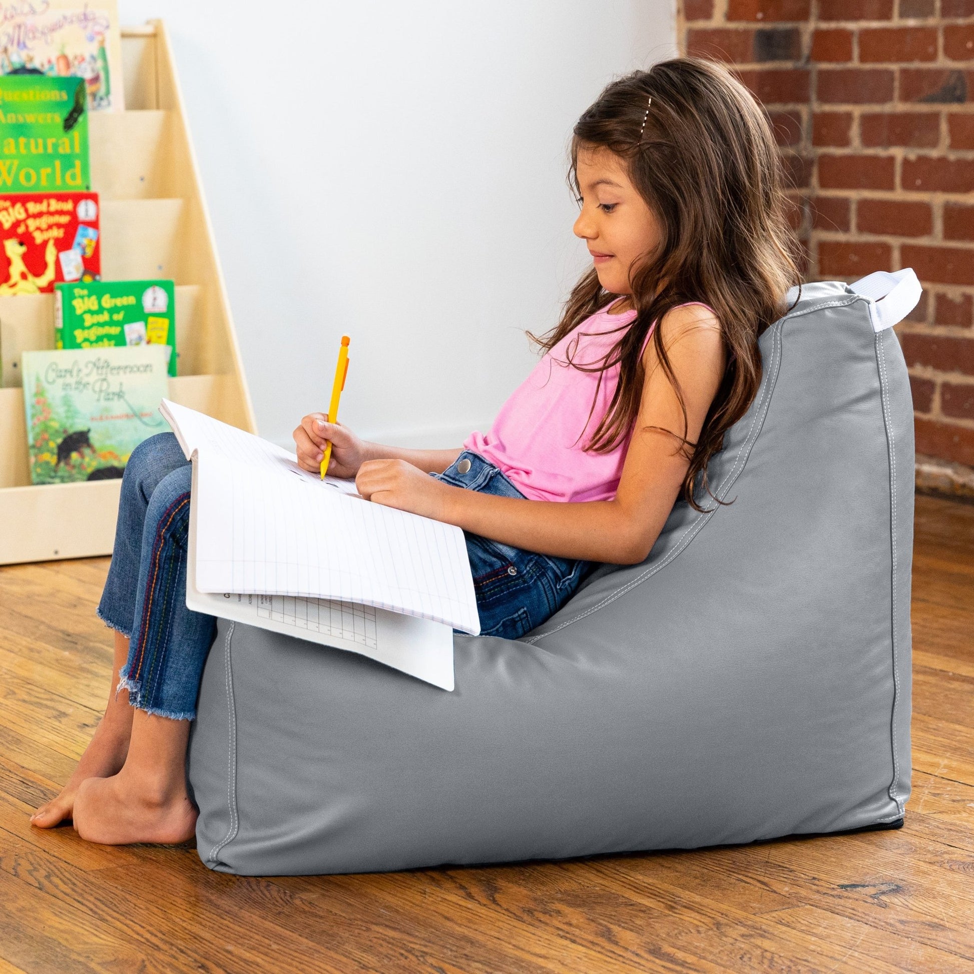 Jaxx Pezzi Jr Kids Classroom Bean Bag Chair (16744) - SchoolOutlet