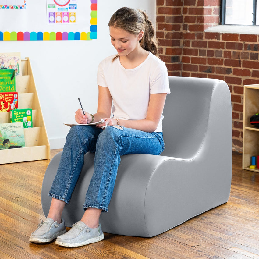 Jaxx Midtown Large Classroom Soft Foam Chair - Premium Vinyl Cover (17195) - SchoolOutlet