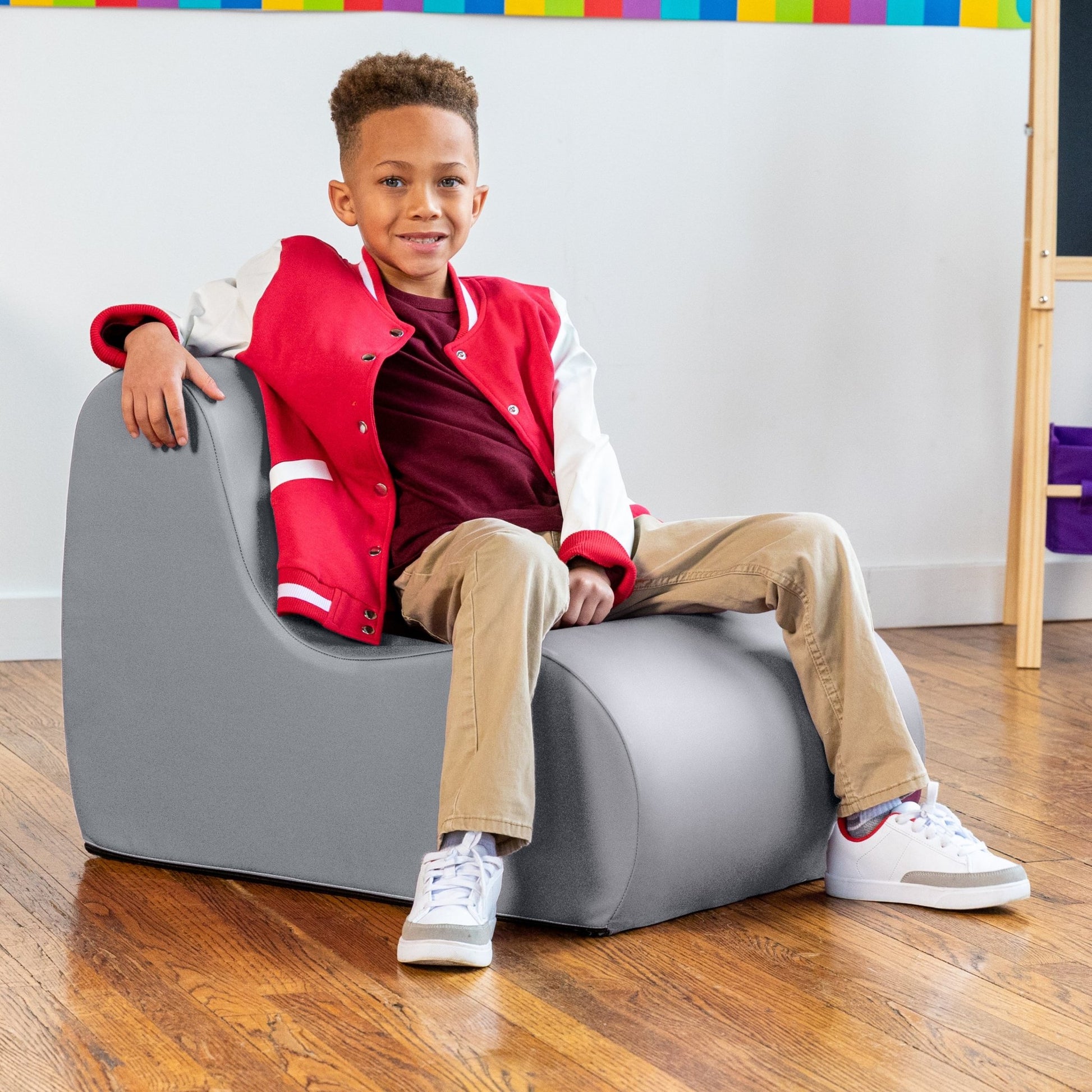 Jaxx Midtown Small Classroom Soft Foam Chair - Premium Vinyl Cover (17200) - SchoolOutlet