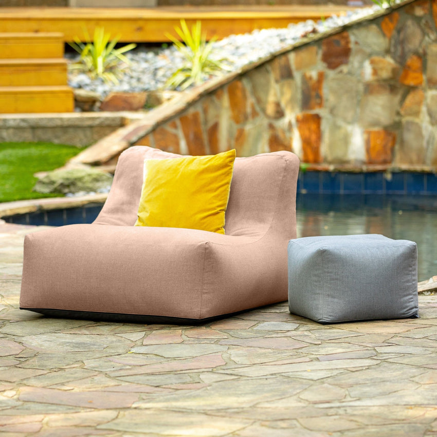 Jaxx Coza Outdoor Chair - Large Bean Bag Lounge Chair for Poolside & Patio Lounging - Sunbrella (17638) - SchoolOutlet