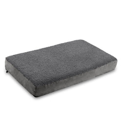 Jaxx Cubbi Dog Bed - Plush Boucle Sherpa Top for Cozy Comfort, Supportive Memory Foam for Joint Pain Relief, No-Slip Base for Stability, Machine Washable Cover and Waterproof Liner, Small (19750)