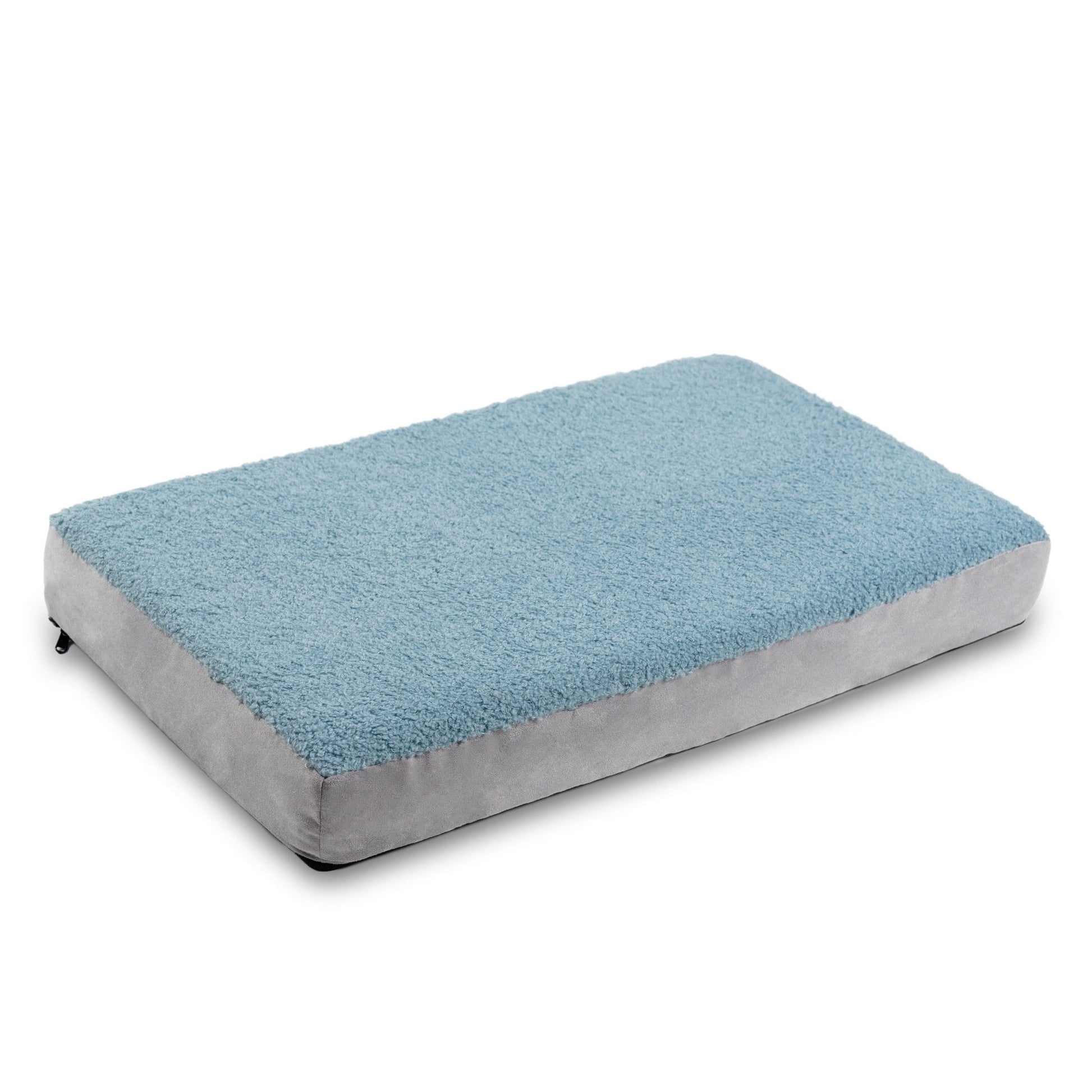 Jaxx Cubbi Dog Bed - Plush Boucle Sherpa Top for Cozy Comfort, Supportive Memory Foam for Joint Pain Relief, No - Slip Base for Stability, Machine Washable Cover and Waterproof Liner, Small (19750) - SchoolOutlet