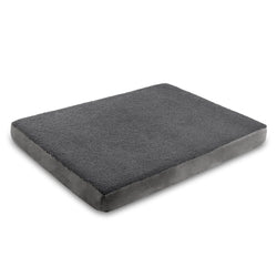 Jaxx Cubbi Dog Bed - Plush Boucle Sherpa Top for Cozy Comfort, Supportive Memory Foam for Joint Pain Relief, No-Slip Base for Stability, Machine Washable Cover and Waterproof Liner, Large (19752)