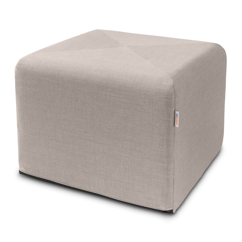 Jaxx Monroe Square Foam Ottoman with Stain Resistant Performance Fabric, Large (24 x 24 x 18) (19771) - SchoolOutlet