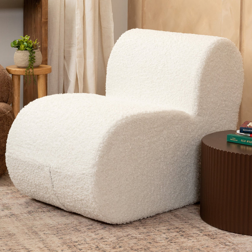 Jaxx Toccoa Chair - Luxurious Modern Sculpted Seating with Plush Sherpa Cover (19777) - SchoolOutlet