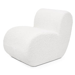 Jaxx Toccoa Chair - Luxurious Modern Sculpted Seating with Plush Sherpa Cover (19777)