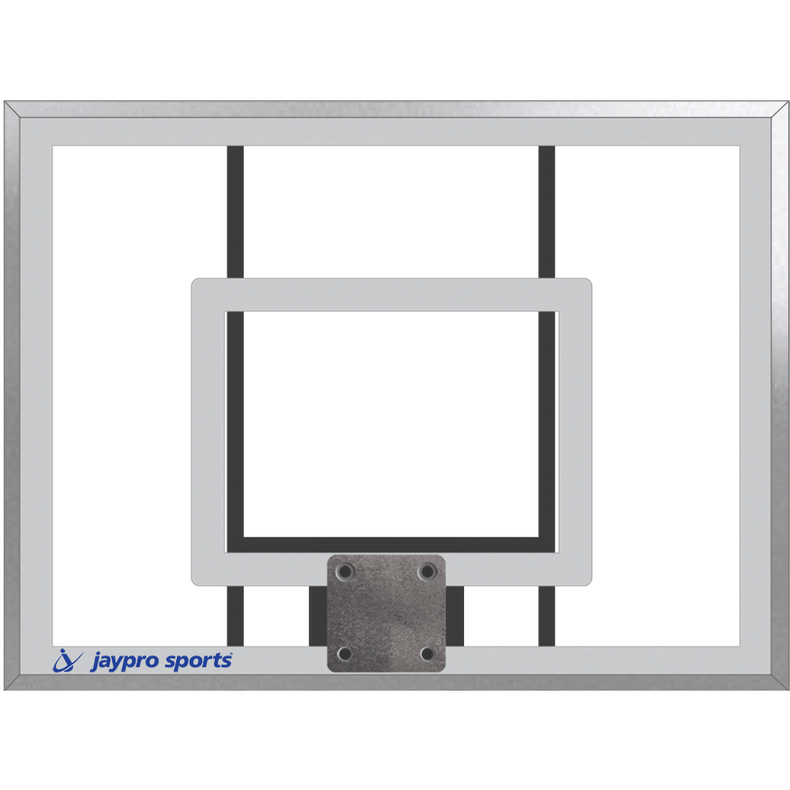 Jaypro The Church Yard Fixed Series Basketball System 36"H x 48"W - Acrylic Board (400 - AC - FG) - SchoolOutlet