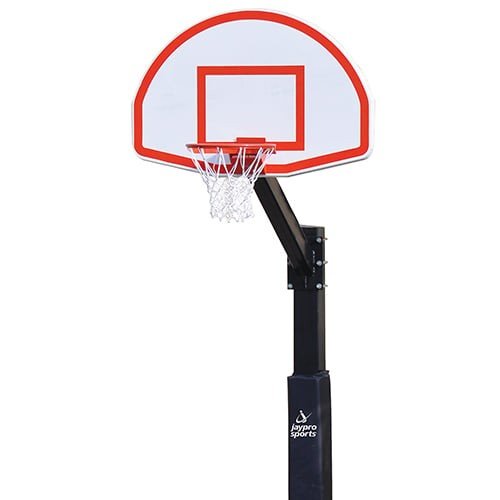 Jaypro The Church Yard Fixed Series Basketball System 36"H x 48"W - Alumunum Fan (400 - FA - FG) - SchoolOutlet