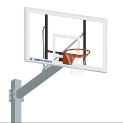 Jaypro Basketball System - Titan™ - Galvanized (6" x 6" Pole with 6' Offset) - 72" Acrylic Backboard (660-AC-XX)