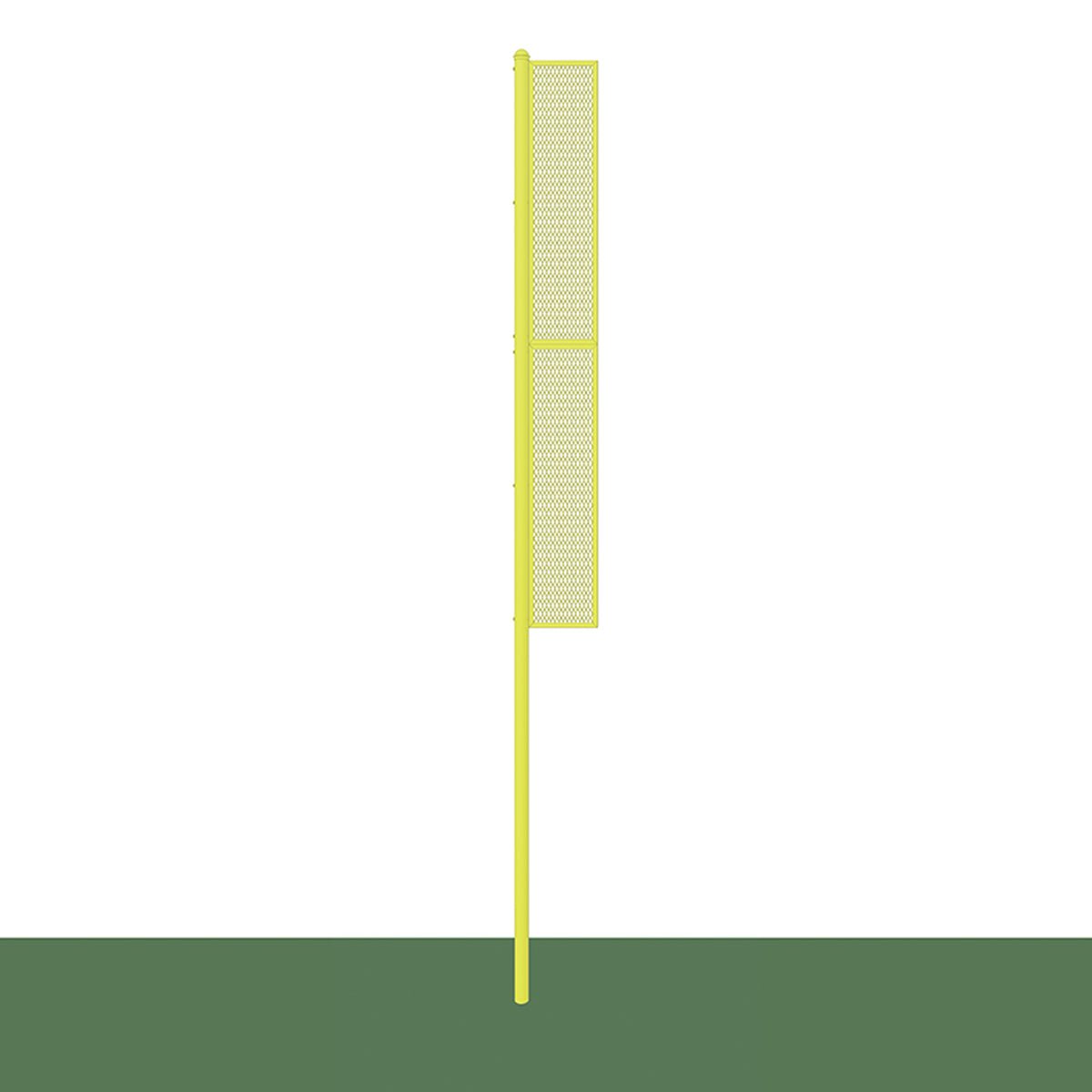 Jaypro Sports Foul Poles - Collegiate 20 ft. - Baseball/Softball - Semi - Permanent, Yellow - Set of 2 (BBCFP - 20) - SchoolOutlet