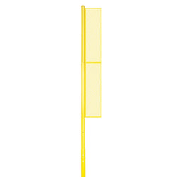 Jaypro Sports Foul Poles - Collegiate 20 ft. - Baseball/Softball -Semi-Permanent, Yellow -Set of 2 (BBCFP-20)