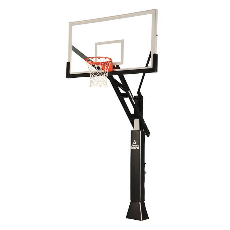 Jaypro Sports Basketball System - Titan Adjustable Series - 6" x 8" Pole with 4 ft. Offset - 72" (CV684A) - SchoolOutlet