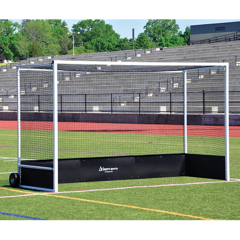 Jaypro Sports Field Hockey - Field Hockey Goal Package - 2" x 2" Square Aluminum with Bottom Boards - Official - 7' H x 12' W x 4' D (FHG - 2ALPKG) - SchoolOutlet