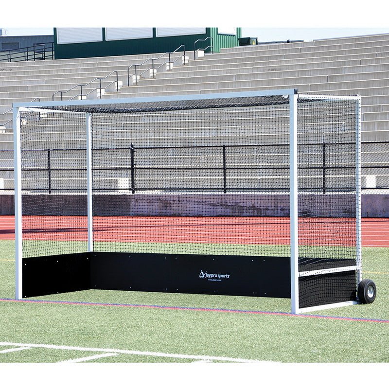 Jaypro Sports Field Hockey - Field Hockey Goal Package - 2" x 2" Square Aluminum with Bottom Boards - Official - 7' H x 12' W x 4' D (FHG - 2ALPKG) - SchoolOutlet