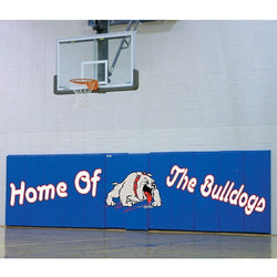 Jaypro Sports Wall Padding  - Wall Padding - 2' x 6', WallGuard Fire Rated - 1" Lip Top & Bottom (JWP-A-26)