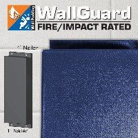 Jaypro Sports Wall Padding - WallGuard Fire/Impact Rated - 2' x 6', 1" Lip Top & Bottom (JWP - AI - 26) - SchoolOutlet