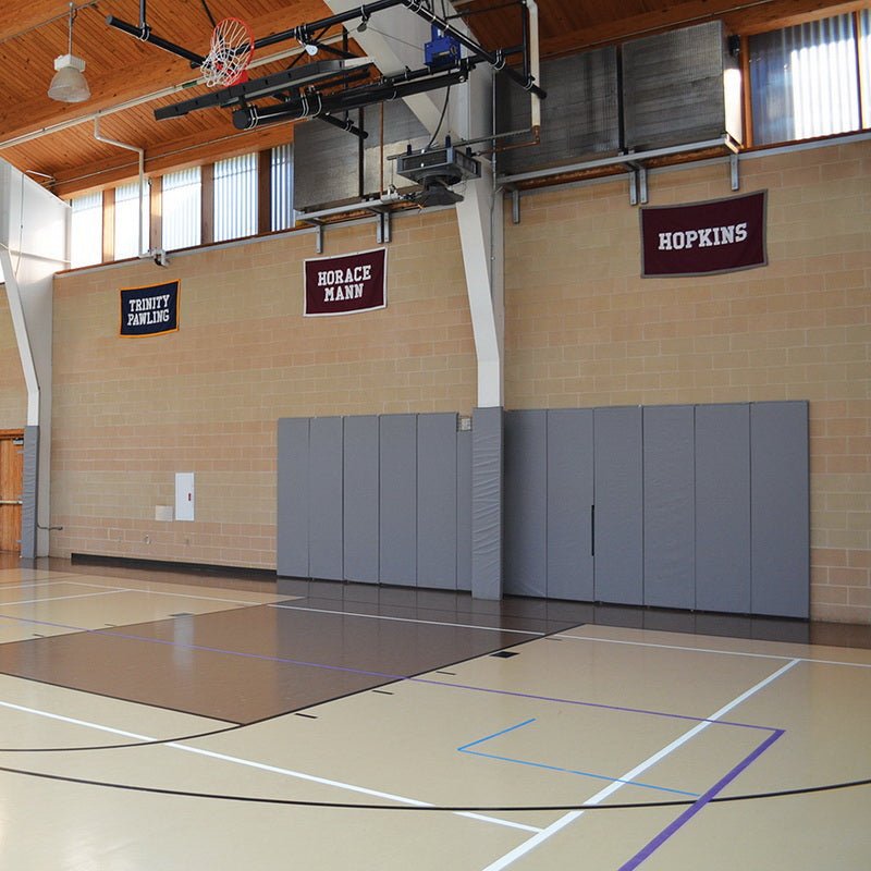 Jaypro Sports Wall Padding - WallGuard Fire/Impact Rated - 2' x 6', 1" Lip Top & Bottom (JWP - AI - 26) - SchoolOutlet