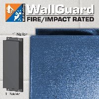 Jaypro Sports Wall Padding - WallGuard Fire/Impact Rated - 2' x 6', 1" Lip Top & Bottom (JWP - AI - 26) - SchoolOutlet