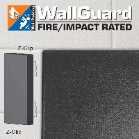 Jaypro Sports Wall Padding - WallGuard Fire/Impact Rated - 2' x 6', Z - Clip Top & Bottom (JWP - AI - 26ZZ) - SchoolOutlet