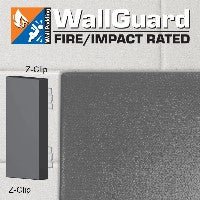 Jaypro Sports Wall Padding - WallGuard Fire/Impact Rated - 2' x 6', Z - Clip Top & Bottom (JWP - AI - 26ZZ) - SchoolOutlet