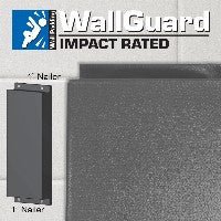 Jaypro Sports Wall Padding - WallGuard Impact Rated - 2' x 6', 1" Lip Top & Bottom (JWP - I - 26) - SchoolOutlet