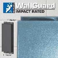 Jaypro Sports Wall Padding - WallGuard Impact Rated - 2' x 6', 1" Lip Top & Bottom (JWP - I - 26) - SchoolOutlet