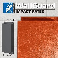 Jaypro Sports Wall Padding - WallGuard Impact Rated - 2' x 6', 1" Lip Top & Bottom (JWP - I - 26) - SchoolOutlet