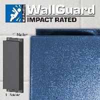 Jaypro Sports Wall Padding - WallGuard Impact Rated - 2' x 6', 1" Lip Top & Bottom (JWP - I - 26) - SchoolOutlet