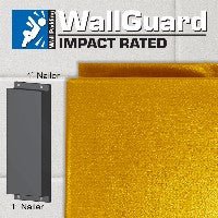 Jaypro Sports Wall Padding - WallGuard Impact Rated - 2' x 6', 1" Lip Top & Bottom (JWP - I - 26) - SchoolOutlet