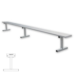 Jaypro Sports Outdoor Player Benches - Portable - Aluminum Team Bench - 15'  (PB-15)