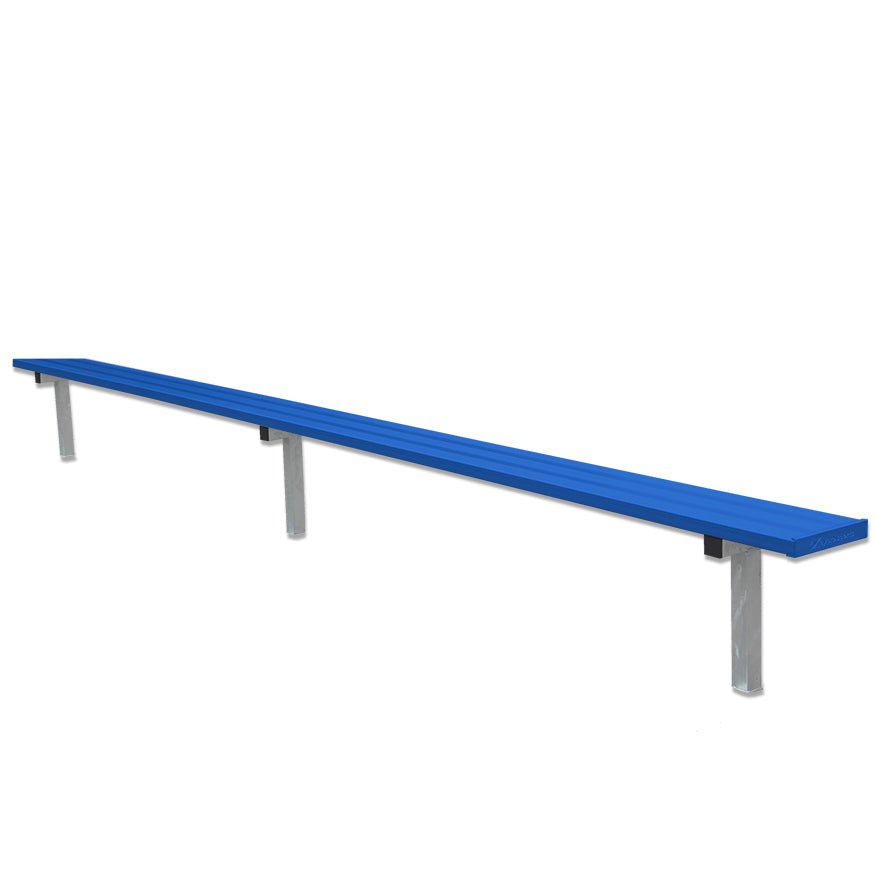 Jaypro Sports Outdoor Player Benches - In Ground - Aluminum Team Bench - 15', Powder Coated (PB - 15PIPC) - SchoolOutlet