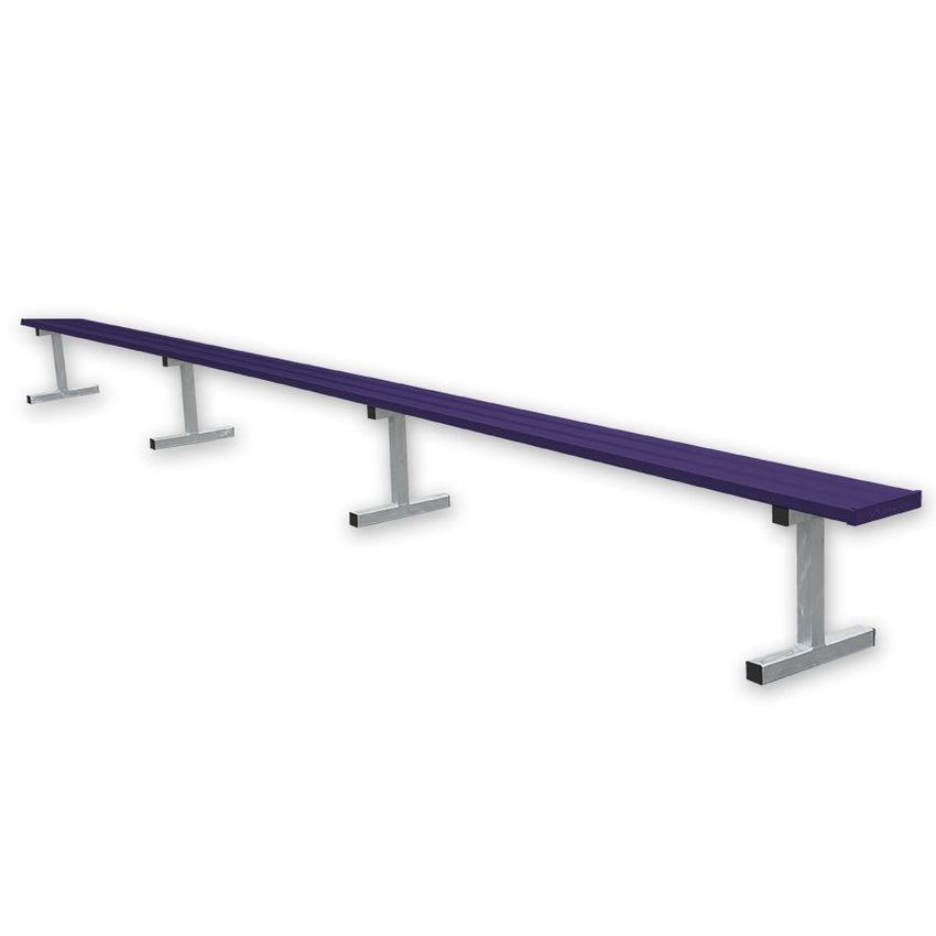 Jaypro Sports Outdoor Player Benches - Portable - Aluminum Team Bench - 21', Powder Coated (PB - 5PC) - SchoolOutlet