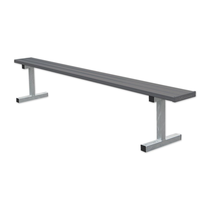 Jaypro Sports Outdoor Player Benches - Portable - Aluminum Team Bench - 7.5', Powder Coated (PB - 75PC) - SchoolOutlet