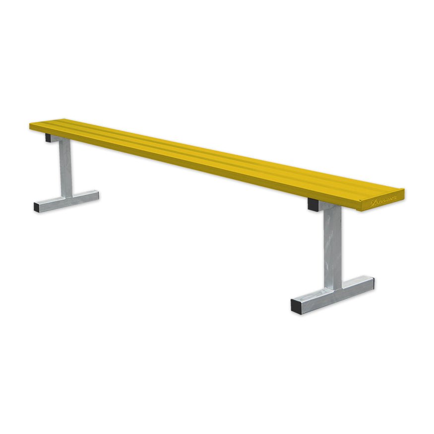 Jaypro Sports Outdoor Player Benches - Portable - Aluminum Team Bench - 7.5', Powder Coated (PB - 75PC) - SchoolOutlet