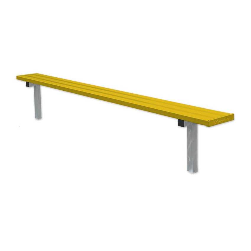 Jaypro Sports Outdoor Player Benches - In Ground - Aluminum Team Bench - 7.5', Powder Coated (PB - 75PIPC) - SchoolOutlet