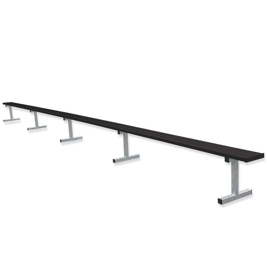 Jaypro Sports Outdoor Player Benches - Portable - Aluminum Team Bench - 27', Powder Coated (PB - 95PC) - SchoolOutlet