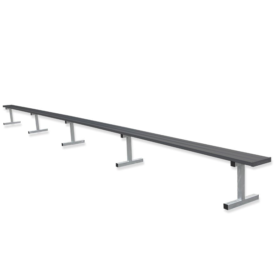 Jaypro Sports Outdoor Player Benches - Portable - Aluminum Team Bench - 27', Powder Coated (PB - 95PC) - SchoolOutlet