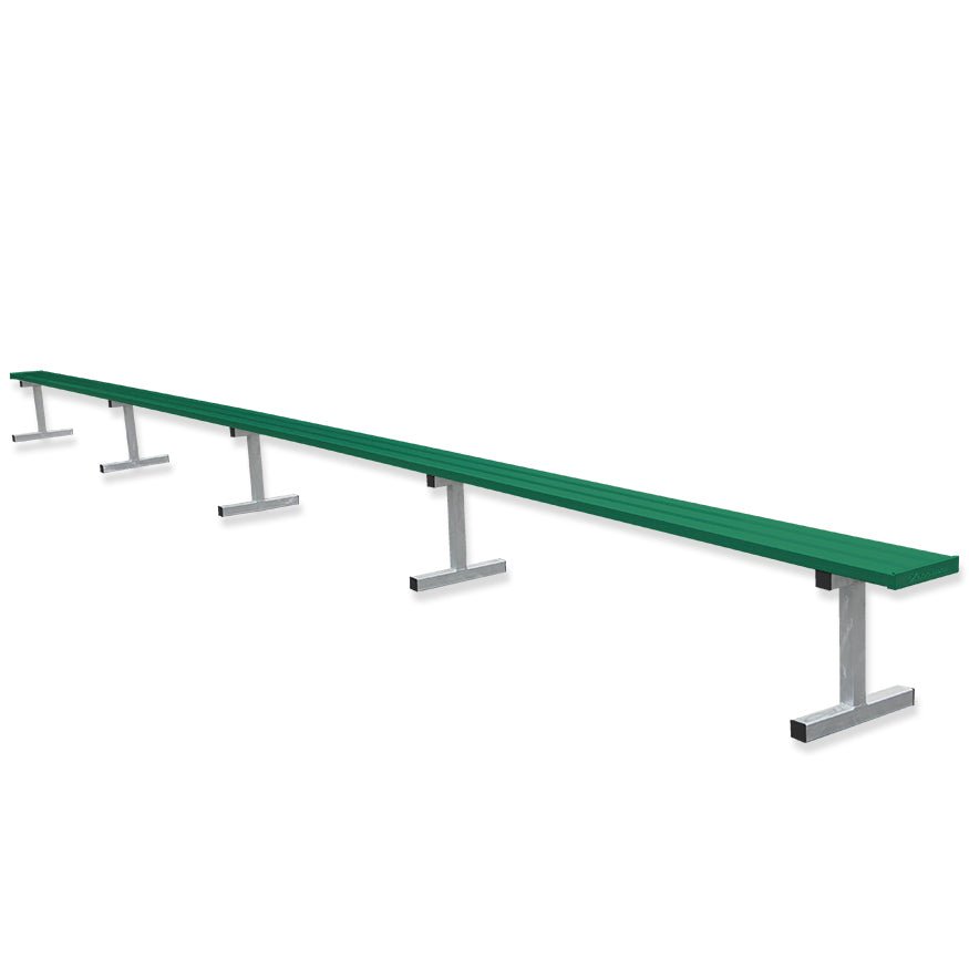 Jaypro Sports Outdoor Player Benches - Portable - Aluminum Team Bench - 27', Powder Coated (PB - 95PC) - SchoolOutlet