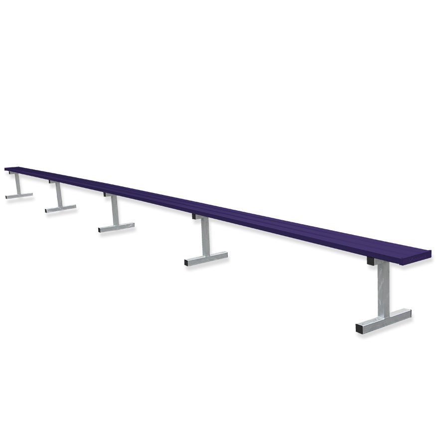 Jaypro Sports Outdoor Player Benches - Portable - Aluminum Team Bench - 27', Powder Coated (PB - 95PC) - SchoolOutlet